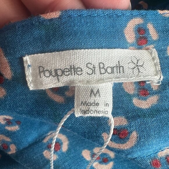 Poupette St Barth Mya Maxi Dress Blue Leo Print - Picture 11 of 15